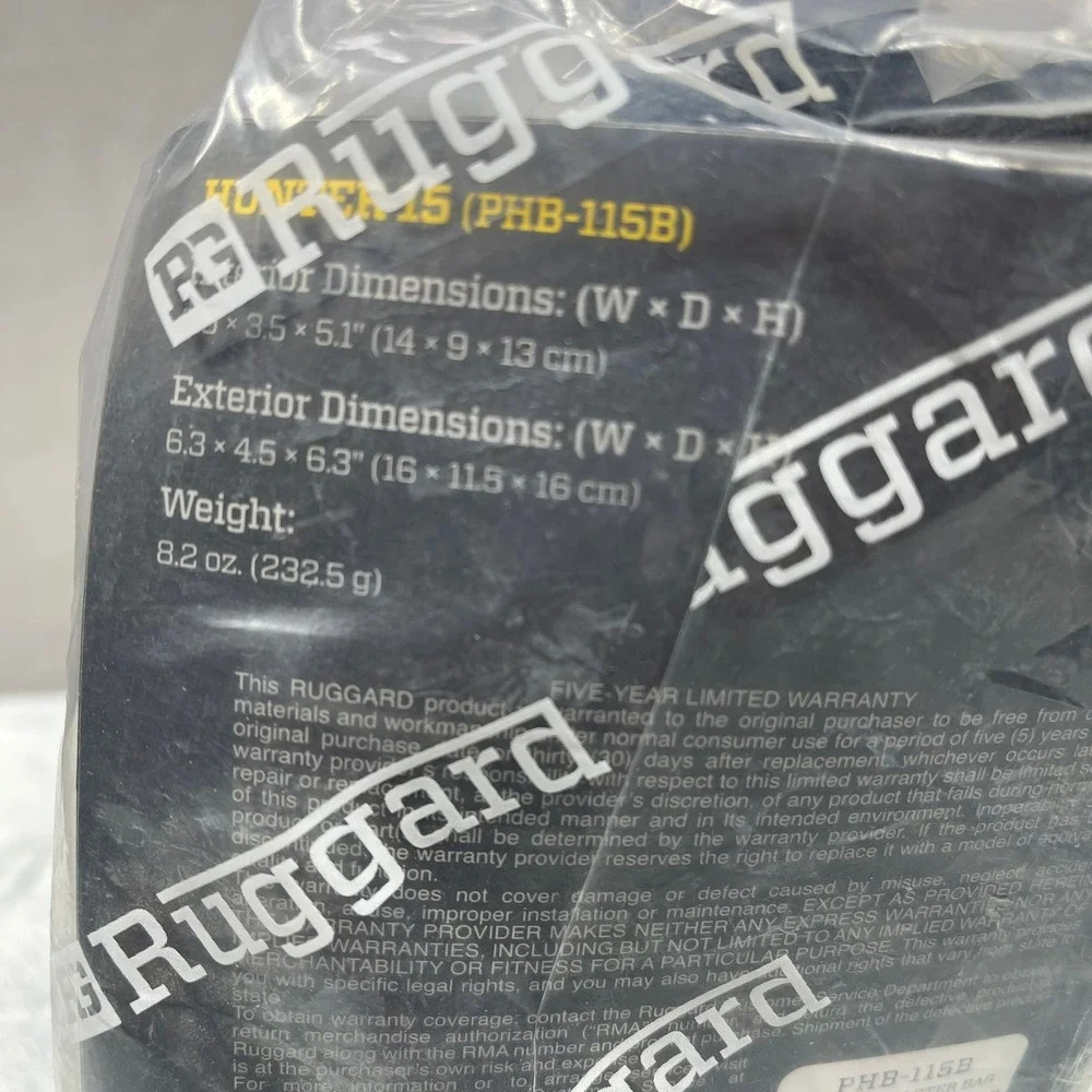 Ruggard Hunter 15 Holster Bag Unisex OS Black‎ PHB-115B Padded Camera Case